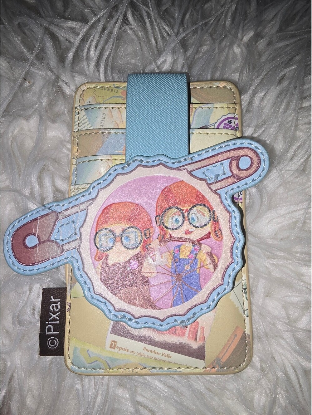 Pixar UP Themed Cardholder Wallet with Safety Pin Closure